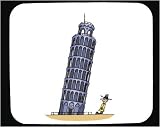 Mouse Pad with Italy, tourist, Pisa, leaning tower, joke