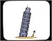 Mouse Pad with Italy, tourist, Pisa, leaning tower, joke