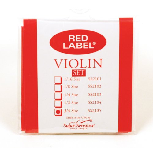 Super Sensitive Steelcore 3/4 Violin Strings: Set