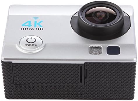 Uniway Q3H-1 2" FHD Action Cam 4K 25FPS Portable Camera with Wide View Angle And 16MP Resolution Plus Wrist Remote Watch,Wifi Enable Camcorder Supports TF Card and APP Sharing-Silver