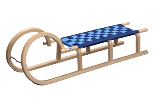 R.P.L. Trading Colint H&ouml;rnerrodel mit Gurtsitz, beige-blau, 120cm, HCG45120