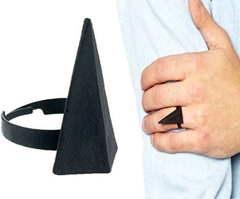 Fancy Exaggerated Personality Adjustable Dimensional Triangular Ring