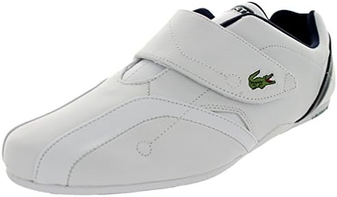 Lacoste Men's Protect Crt Sneaker in White/Dark Blue