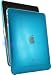 HHI iPad PadShell Crystal Clear Polycarbonate Case – Clear Blue (Free Anti-Fingerprint, Anti-Glare – Matte Finishing Screen Protector)