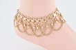 Gold Anklet with Bells and Swags