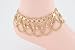 Gold Anklet with Bells and Swags