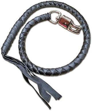Tennessee Leather Get Back Whip (Grey Black)