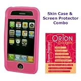 Apple iPhone 3G Silicone Skin Case & Screen Protector Combo (Hot Pink)