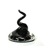Black Blown Glass Pen Holder and Paperweight by Keepsakes By Faith