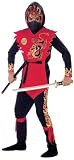 California Costume Ninja of The Black Dragon for Children