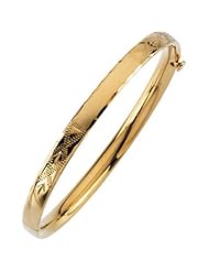 14k Yellow Gold Childrens Bangle Bracelet
