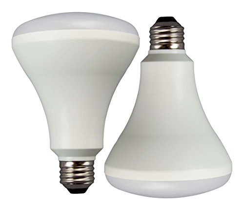 TCP RLBR3010W27KND2 LED BR30 - 65 Watt Equivalent (10W) Soft White (2700K) Energy Star Flood Light Bulb  2 - Pack