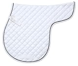 Quilted Contour English Saddle Pad White W/ Black English 41BtyuLPZZL. SL160 Quilted Contour English Saddle Pad White W/ Black English