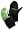 Black/ Brite Green