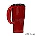 16 Oz. Red Travel Mug - Prevents Spills, Keeps Hot Drinks Hot and Cold Drinks Cold - BPA-Free Double Walled Plastic Mug with Lid - Ergonomic Handle - Fits Most Drink Holders by Smile Mugs