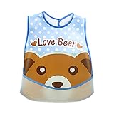 GOGO Baby Waterproof Junior Bib, 1-3 Years, With Storing Pouch, 1 Pc-Blue Bear