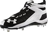 Under Armour UA Yard II 5/8 ST Metal Baseball Cleats - Black/White 10