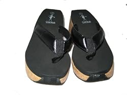 Corky's Wedge Sandals - Black