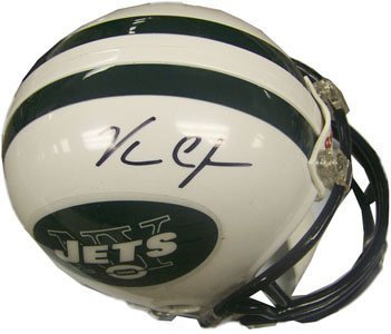 Vernon Gholston Autographed New York Jets Mini Helmet