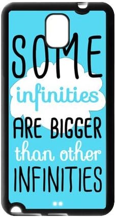 Some Infinities Are Bigger Than Other Infinities Quote Protective Gel Rubber Back Fits Cover Case for SamSung Galaxy Note 3