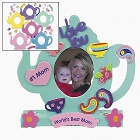 Tea Pot Stand Up Foam Frame Craft Kit (1 dz)