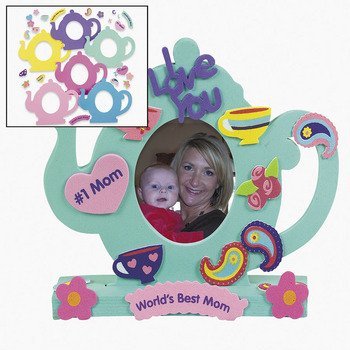Tea Pot Stand Up Foam Frame Craft Kit (1 dz)