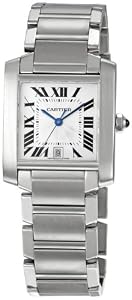 Cartier Tank Francaise Steel Mens Watch W51002Q3