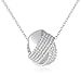 Amazon Collection Sterling Silver Polished Knot Pendant Necklace, 18