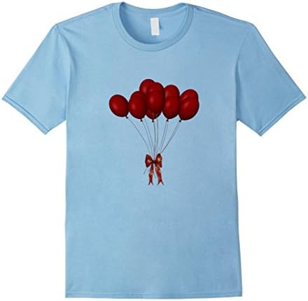 Men's Balloons Balloon Bouquet T Shirt - Birthday Party Gift Bow Medium Baby Blue