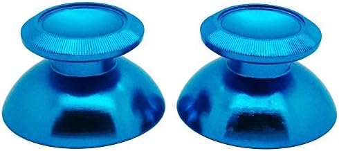 Metal Analog Replacement Aluminum Mushroom Thumbstick Thumb Stick Grip Cap Cover For Playstation 2/3/4 PS 2/3/4 Xbox One (2 PCS Blue)