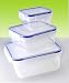Kitchen & Housewares : Metro 6 Piece Quick Snap Square Storage Containers