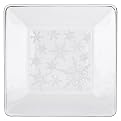 First Frost Glass Accent Plate Set of 6
