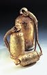 Dome Top Tin Bell with Jute Hanger 6.75"-TL023
