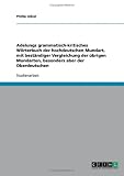 Adelungs grammatisch-kritisches W�rterbuch der hochdeutschen Mundart, mit best�ndiger Vergleichung der �brigen Mundarten, besonders aber der Oberdeutschen