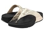 FITFLOP WALKSTAR 3 CRACKLE PLATINUM/BLACK WOMENS THONG Size 11M