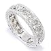 14K White or Yellow Gold 2.00ct Diamond Vintage-Style Eternity Ring