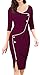 HOMEYEE Women's Retro 3/4 Sleeve Formal Evening Cocktail Pencil Dress B329