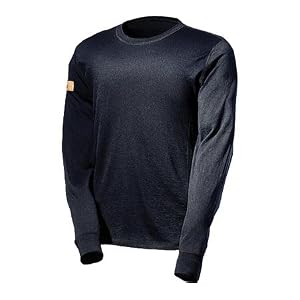 Justin Charles Mens Midweight Thermal Merino Wool Underwear Crew Long Sleeve Shirt by Justin Boots