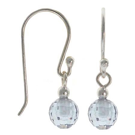 Sterling Silver 925 Briolette Cut Red