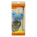 Petmate Swat N Swing Butterfly Interactive Cat Toy, Blue