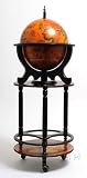 Globe Drinks Cabinet Floor Stand in Red