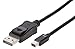 Accell Mini DisplayPort to DisplayPort 1.2 Cable with Locking Latch - 3.3 Feet (1 Meter), Black, DP 1.2 supports 4K UHD, 1080p, and 3D video up to 2560x1600@60Hz