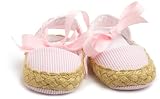 Mud Pie Baby Lil Chick Seersucker Espadrille Shoes, Pink, 0 - 6 Months