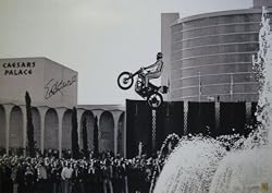 Evel Knievel Signed 20X30 Photo - Jump B&W - Limited Numbered Edition Of 100 - Authentic Autographed