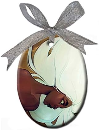 glow in the dark DIY Personalized Oval Porcelain Christmas Holidays Ornament