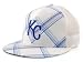 Kansas City Royals Hat Cap Mesh White Plaid Snapback
