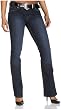 YMI Jeans Junior's Rhinestone Belted Bootcut Jean