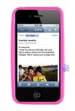 GTMax Hot Pink Soft Rubber Silicone Skin Cover Case for Apple iPhone 4 4G 1 ....