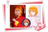 25-30cm Short Orange Kagura Gintama Cosplay Wig Rw33