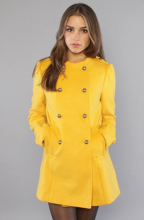 BB Dakota The Radley Coat in Marigold,Winter Coats & Jackets for Women